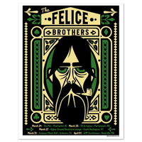 The Felice Brothers March 2016 Tour Poster