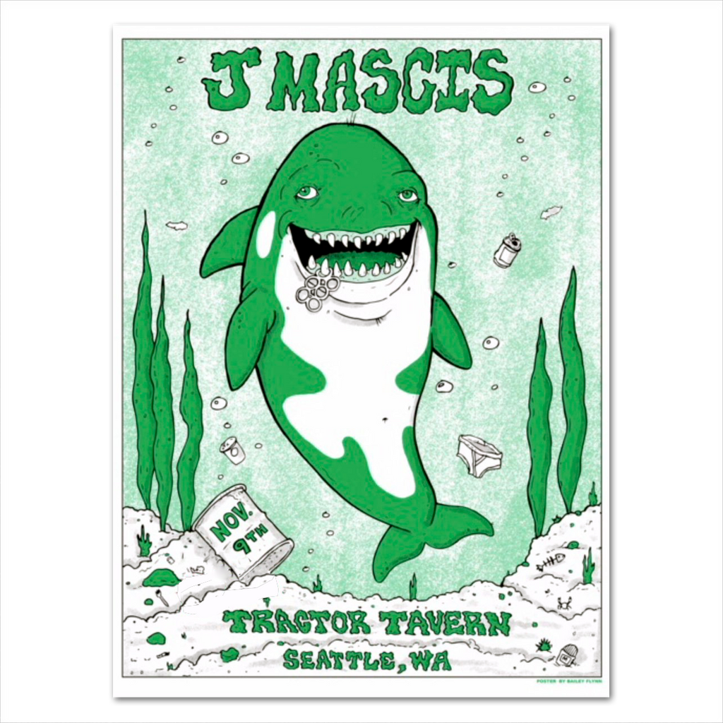 Tractor Tavern 11 9 18 Seattle WA Poster Kung Fu Merch tractor-tavern-11-9-18-seattle-wa-poster-kung-fu-merch