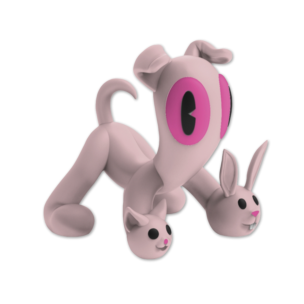 Bubblegum Dog Plushie