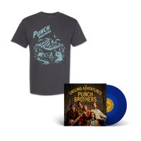 The Unsung Adventures of Punch Brothers (Translucent Blue) Vinyl LP / Tee Bundle