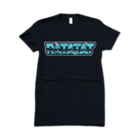 RATATAT Girl's Chrome Logo on Black T-Shirt