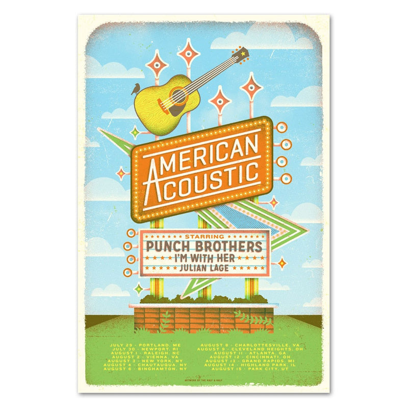 American Acoustic 2017 Tour Poster