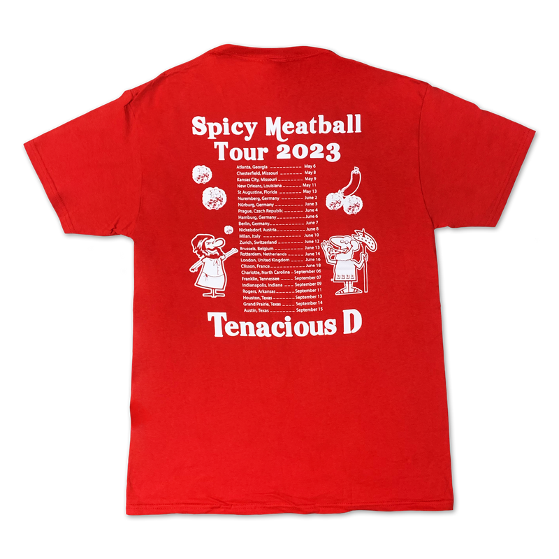 Spicy Meatball Tour 2023 [RED] T-shirt