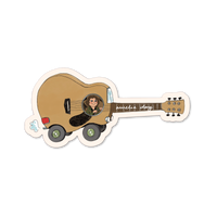 Guitar Car Sticker