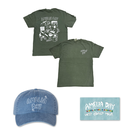 Logo Tee / Logo Hat / West Coast Sticker Bundle