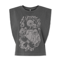 Ladies Sheer Mushroom Muscle Tank