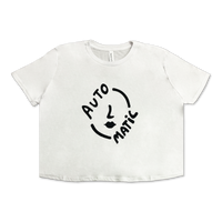 Face Logo (White) Crop T-shirt