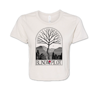 Womens Rose Landscape Crop T-shirt