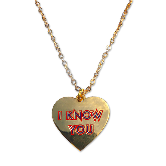 I Know You Charm Necklace