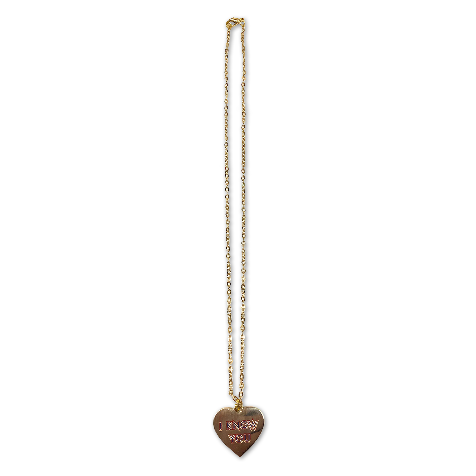 I Know You Charm Necklace