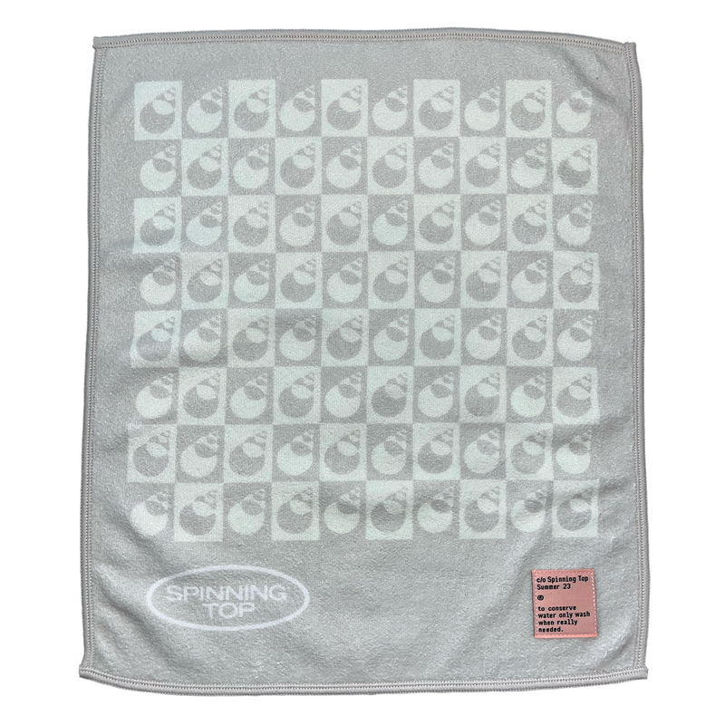 Grey Check Washcloth