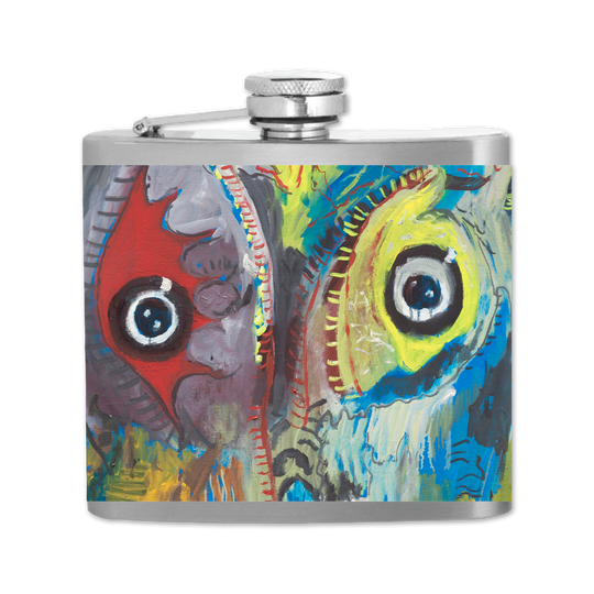 Sweep It Into Space Flask