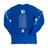 10k 2025-2026 Tour L/S (Blue) T-shirt