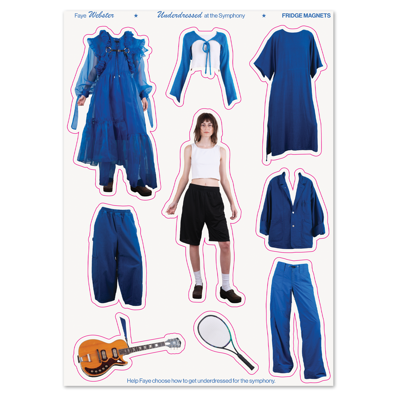 Underdressed at the Symphony Magnet Sheet – Kung Fu Merch