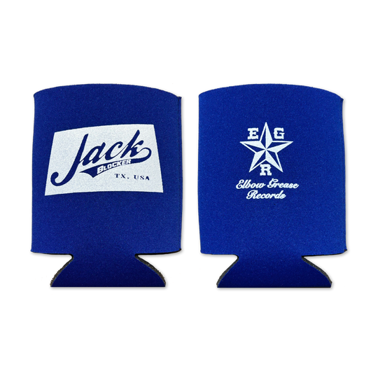 Elbow Grease Records (Blue) Koozie