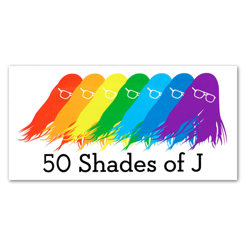 50 Shades of J Sticker