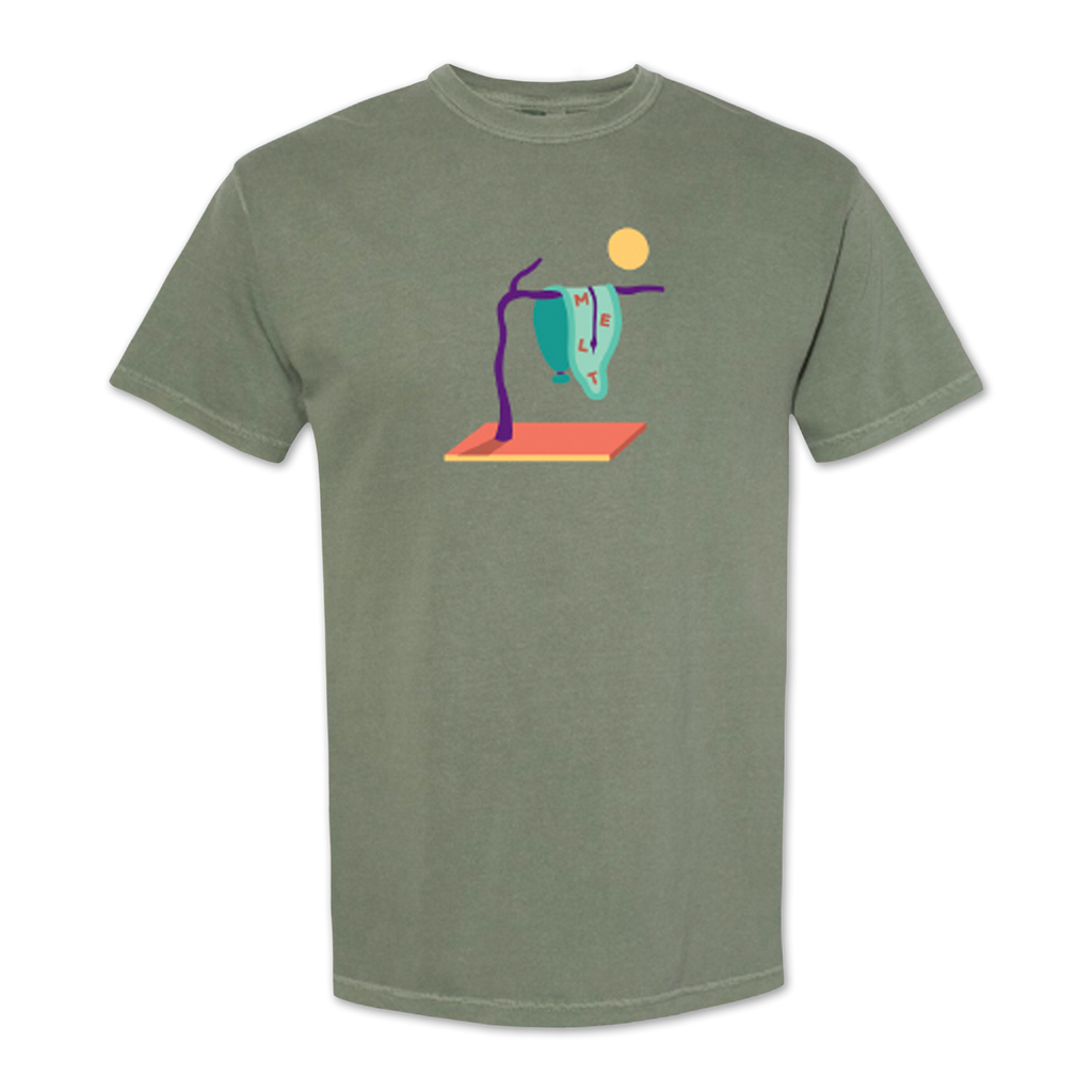 Melting Clock (Moss) T-shirt – Kung Fu Merch