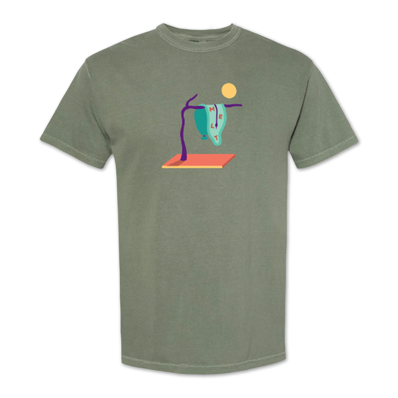 Melting Clock (Moss) T-shirt