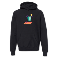 Melting Clock (Black)  Hoodie