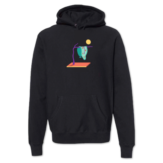 Melting Clock (Black)  Hoodie