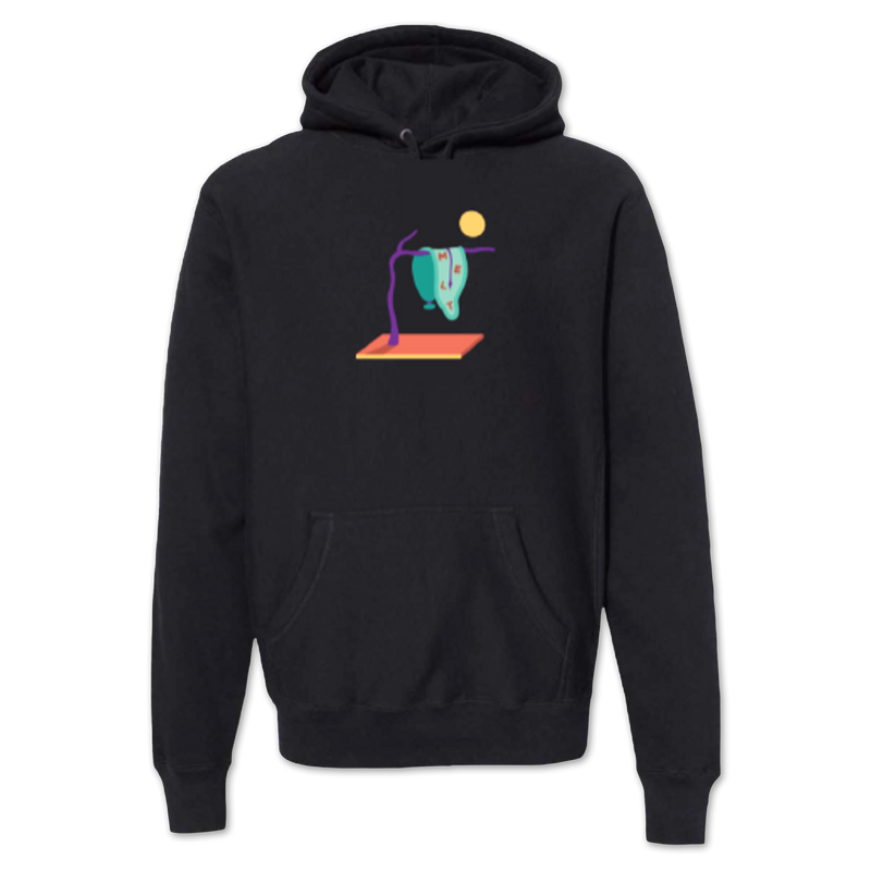 Melting Clock (Black)  Hoodie