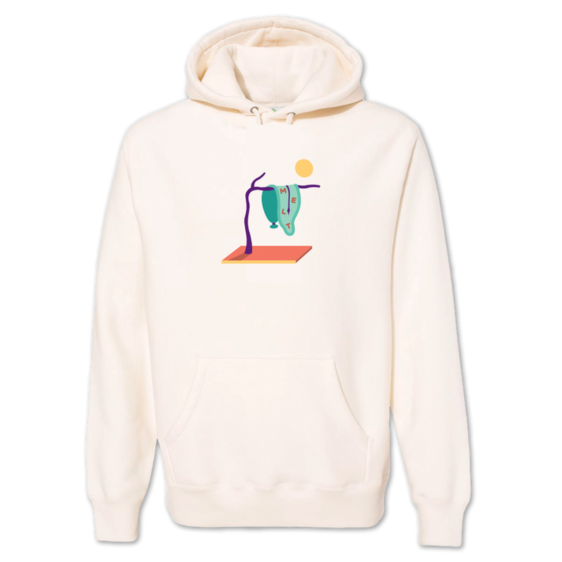 Melting Clock (Cream) Hoodie