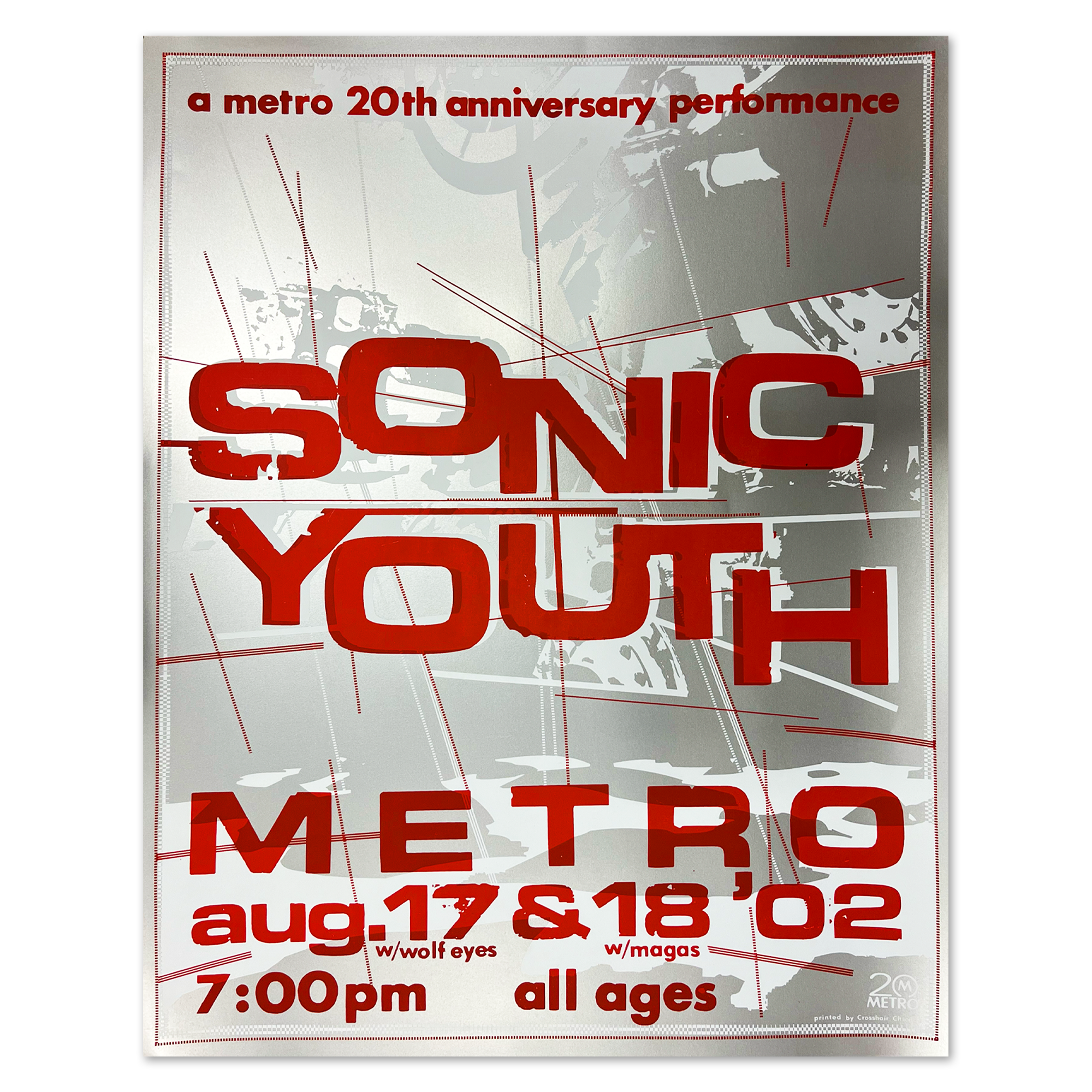 SONIC YOUTH  2002 ポスター ヴィンテージ　バンド Sonic Youth 2002/07 Murray Street Japan album promo ad