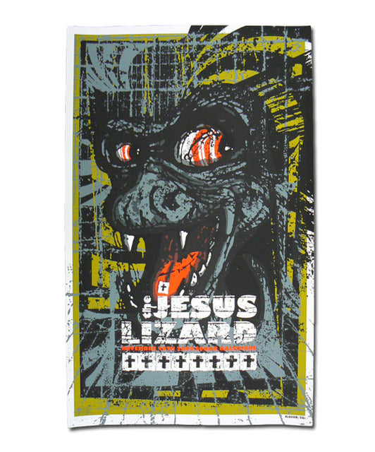 Jesus Lizard Brad Clausen Baltimore '09 Poster