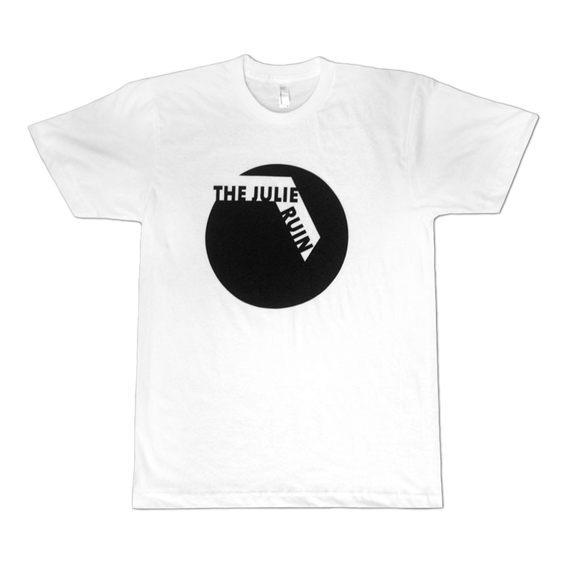 Black Circle on White T-shirt