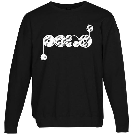 White Logo [BLACK] Sweatshirt