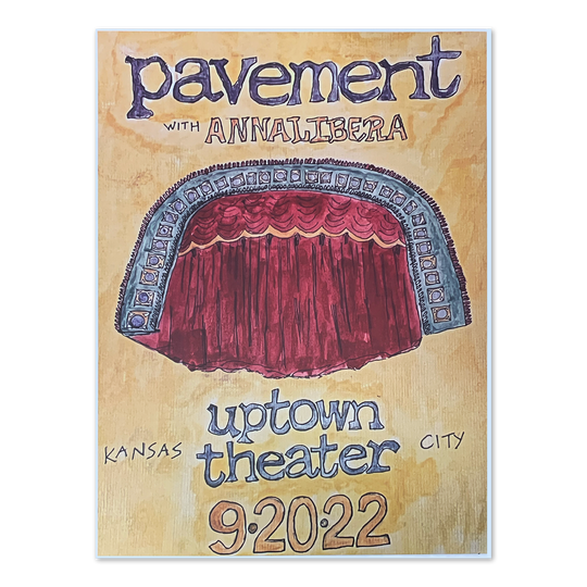 Uptown Theater [9-20-22, Kansas City, MO] Poster UNSIGNED