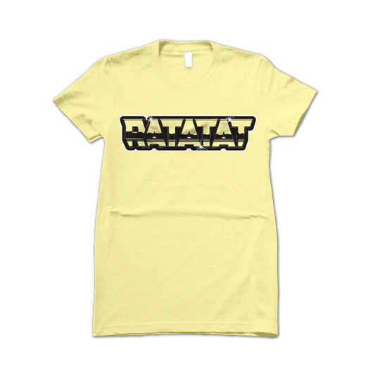 RATATAT Girl's Chrome Logo on Yellow T-Shirt