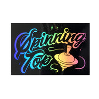 Spinning Top Holographic Sticker
