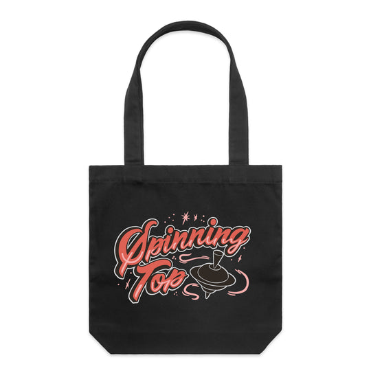 Spinning Top Logo Tote Bag