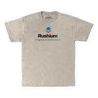 Rushium Logo w/ 22 Tour Dates [GOLD/TAN] T-shirt