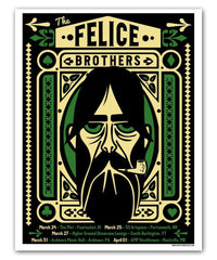The Felice Brothers March 2016 Tour Poster